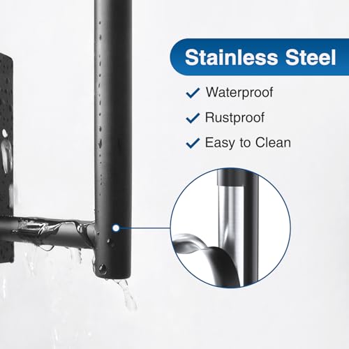 Paper Towel Holder - Self-Adhesive or Drilling, Matte Black Wall Mounted Rack - SUS304 Stainless Steel Kitchen Roll Dispenser Under Cabinet #2