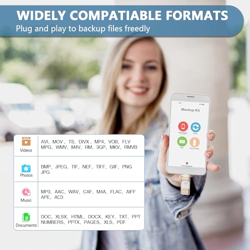 Image of 512GB Flash Drive[No App Required] Intended for Phone Tablet Androidphone and Computers, 4 in 1 Photo Stick for Phone Memory Storage Easily Backup Photos Videos（Gold）