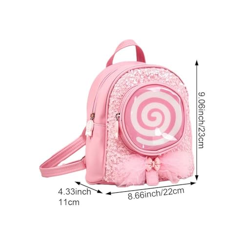 Sac à dos pour filles d'école avec compartiment mignon et LED - 6