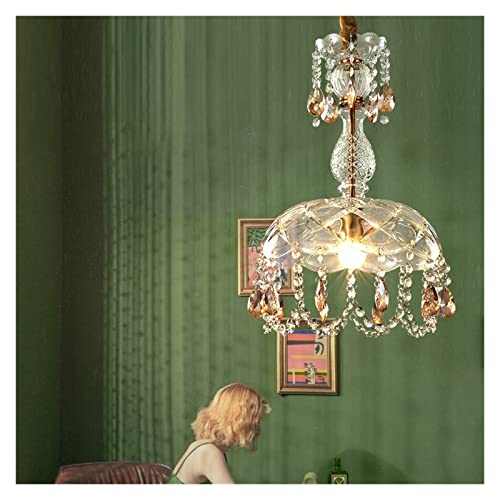 Suspension cristal vintage 28cm lustre rétro chic de salon - 2