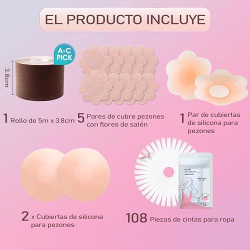 La mejor comparación de Cinta adhesiva para lencería para Mujer al mejor precio. 20 Imagen adicional