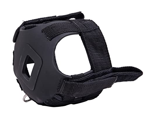NETPROSHOP Fressbremse Aufsteckbar zur Befestigung am Halfter Größe Mini Shetty bis Full Groesse:Mini Shetty Farbe:Schwarz