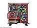 Thermaltake Core P3 ATX Tempered Glass Gaming Computer Case Chassis, Open Frame Panoramic Viewing, Glass Wall-Mount, Riser Cable Included, Red Edition, CA-1G4-00M3WN-03