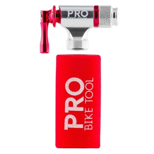 Pro Bike Tool CO2 Inflator - Quick & Easy - Presta and Schrader Valve Compatible - Bicycle Tire Pump For Road and Mountain Bikes - Insulated Sleeve - No CO2 Cartridges Included