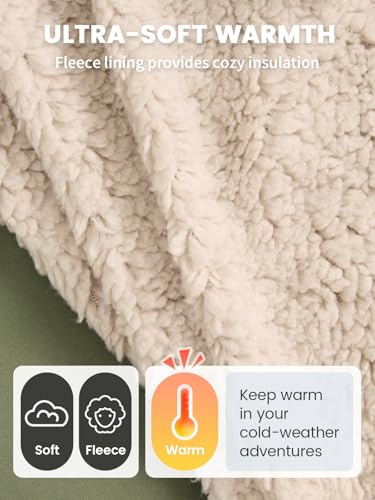 Owntop Wasserdichter Wickelmantel für Damen Herren – Quick-Dry Strand Schwimm Mantel, Winddichter Übergroßer Langarm Mantel mit Kapuze, Grün+Grau, L(175-180CM/70-80KG)
