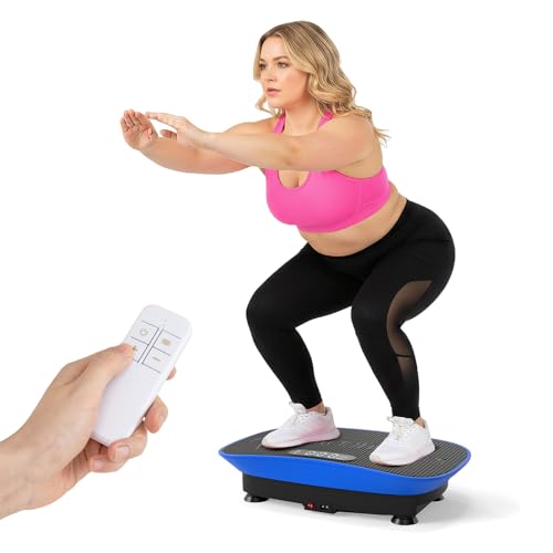Image of GYMAX Vibration Plate Exercise Machine-10 Level Intensity, LED Display & Remote Control, Body Vibrating Plates Stand Shaking Platform Fat Burning Machine