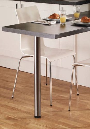 Preisvergleich Produktbild 4 x Tischbeine, Chrom, 820 mm