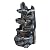 5-Tier Cascading Rock Outdoor Waterfall Fountain, Garden Fountains with LED Lights, Weather-Resistant Resin, Soothing Water Flow, Waterfall Fountain for Patio, Backyard, Indoor/Outdoor Decor Black2