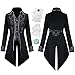 IEEILULU Mittelalter Kleidung Herren, Viktorianische Frack Herren Kostüme für Männer, Retro Gothic Steampunk Mantel Herren mit 2 Manschetten, Halloween Piraten Vampir Cosplay Kostüme (XL) Vampir günstig Kaufen-IEEILULU Mittelalter Kleidung Herren, Viktorianische Frack Herren Kostüme für Männer, Retro Gothic Steampunk Mantel Herren mit 2 Manschetten, Halloween Piraten Vampir Cosplay Kostüme (XL)