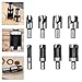8 Pcs Wood Plug Cutter Drill Bit Set, 1/4