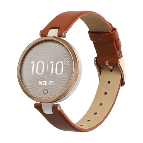 Correa de cuero para reloj compatible con Garmin Lily