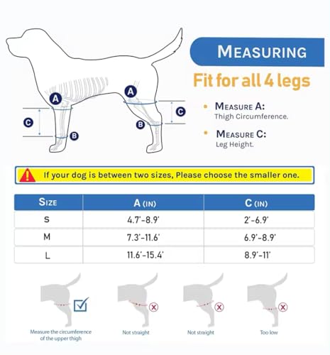 Image of Dog Leg Braces, Dog Knee Brace, Dog Hip Brace, Cruciate Care Knee Brace for Dogs (Small)
