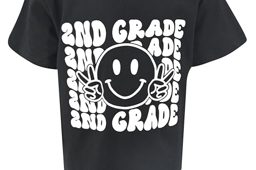 Image of Unique Baby Boys 2nd Grade Vibes Only Back to School T Shirt