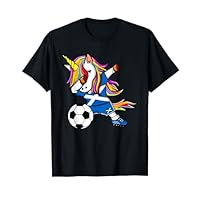 Dabbing Unicorn Scotland Soccer Fan Jersey Scottish Football T-Shirt