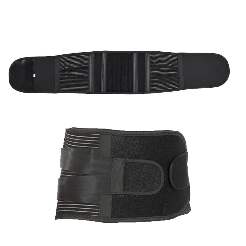 hqclothingbox Faja lumbar ortopédica Soporte lumbar Cinturón transpirable para aliviar el dolor (XL)