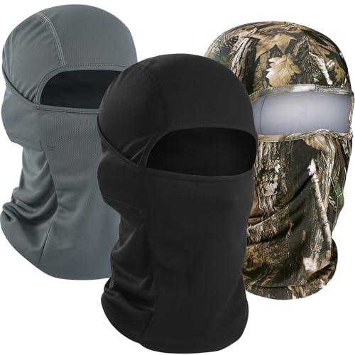 Image of WTACTFUL Summer Balaclava Face Mask Men, UPF50+ Breathable Sun Protection