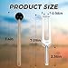 440 Hz Tuning Fork, A440Hz Tuning Fork with Silicone Hammer Bag for Violin Guitar Tuner Instrument