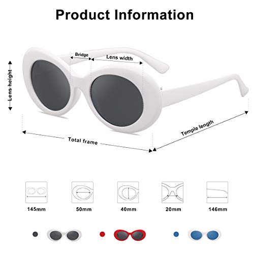 SOJOS-Clout-Goggles-Oval-Mod-Retro-Vintage-Kurt-Cobain-Inspired-Sunglasses-Round-Lens-SJ2039
