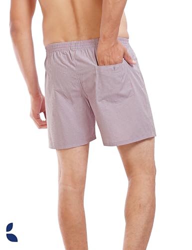 Image of Cotton Boxer Shorts for Men, Breathable, Comfortable & Lightweight (Pack of 2)