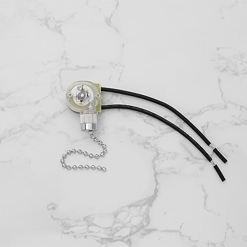 Image of Create idea 2Pcs Pull Chain Switches Replacement JX42B Model Pull Chain Cord Switch Accessories for Wall Lamps Ceiling Fan Wall Fan Table Lamps Silver