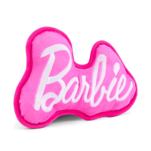 Barbie Autograph Script Plush Dog Toy