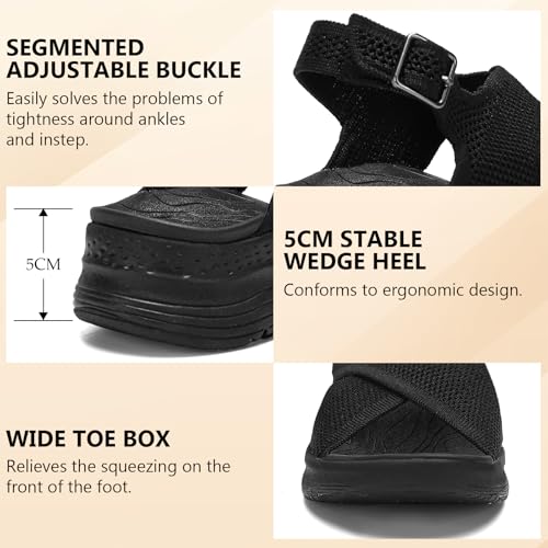 Image of Womens Orthopedic Sandals Ladies Recovery Sport Sandals with Arch Support