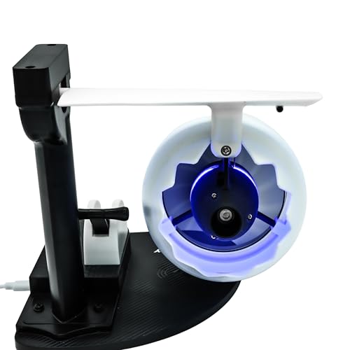 Image of New Desktop Jet Engine Model with Humidifier and Colorful Lights - Creative Aviation-Inspired Tech Decor Gift (Blue)