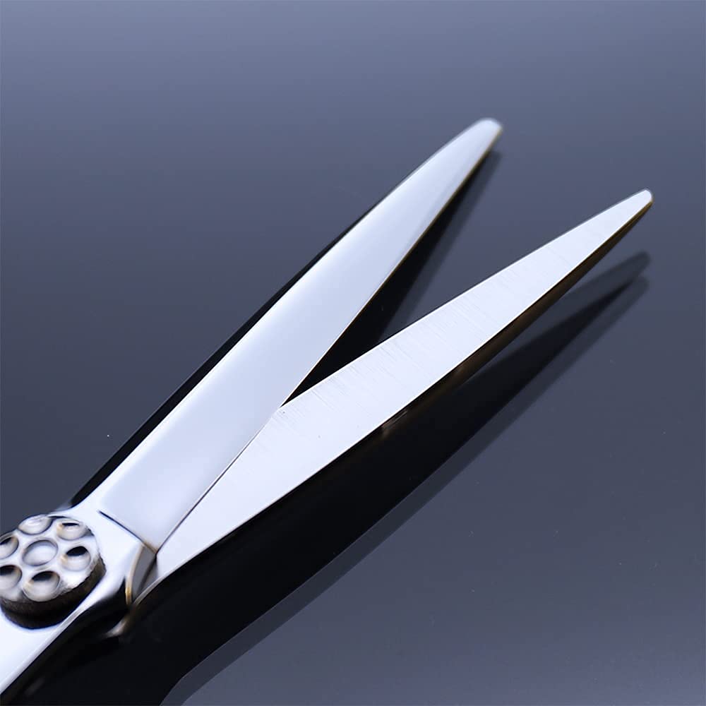 AOLANDUO Haarschere 6 Zoll - Premium VG10 Stahl Haarschneideschere Schere für Profi Stylists - Ergonomisches Offset Design - Friseurschere Profi Set für Salon/Barber - Aolanduo Haarschere Set