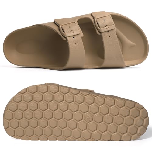 Image of KIDMI Women's Comfortable EVA Sandals with Medium Arch Support, Adjustable Buckle Summer Beach Slide Sandal