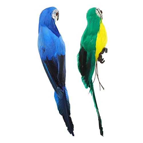 BESPORTBLE Decoración de papagayo, pájaros, decoración Artificial, 2 Unidades, Figura de Loro, Forma de poliestireno, Modelo de pájaro, Pelota, pájaros Decorativos para Manualidades, Manualidades,