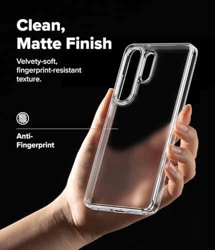 Image of Ringke Fusion for Samsung Galaxy S26 Ultra Case Back Cover [Anti-Fingerprint Velvet Coating] Slim Translucent Shockproof Bumper Protective - Matte Clear