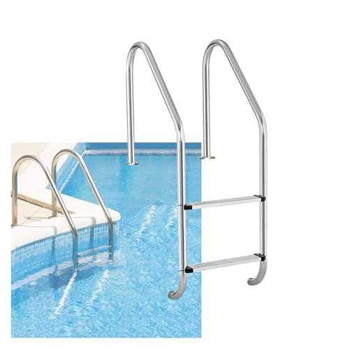 Escalera para piscina inoxidable de 2 peldaños miniatura 1