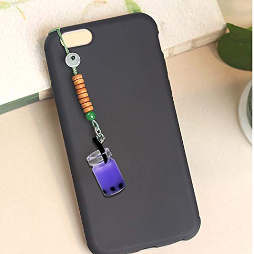 Tongcloud 40pcs Milk Tea Charms Pendant Colorful Milk Tea Drink Bottle Charms for DIY Jewelry Craft Earring Keychain Accessories Jewelry Crafts (40)