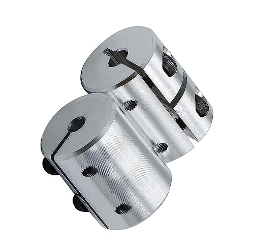 Rigid coupling,Stainless steel rigid coupling 1pcs D25L30 3D Printer Part Lead Screw Aluminium RIgid Coupler Coupling for Motor Electric CNC Machine(5x12)