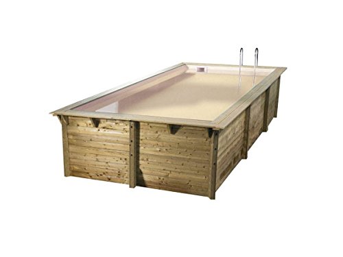 Ubbink - Piscine bois Sunwater 3,00 x 5,50 x 1,40 m - Liner beige