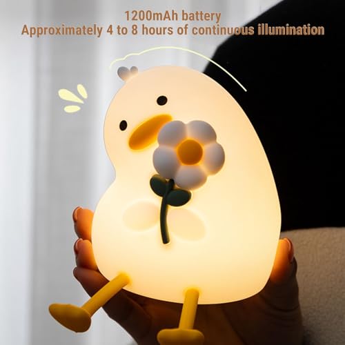 Lámpara de Mesa de Noche LED Cuifati Silicona Pato miniatura 6