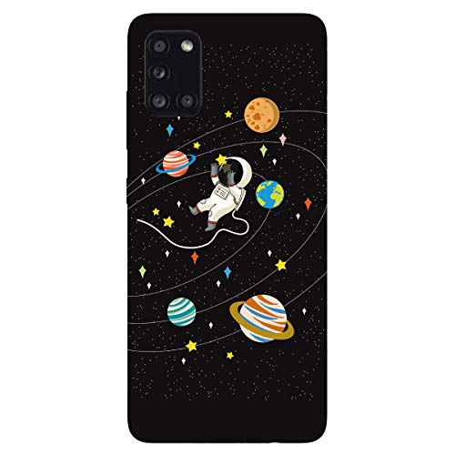 HopMore Nero Cover per Samsung Galaxy A31 Silicone...