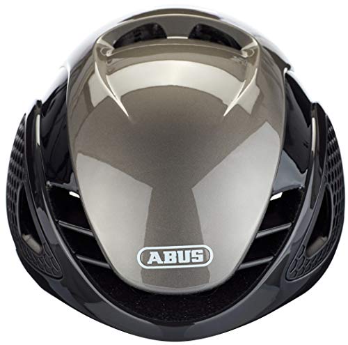 ABUS Rennradhelm GameChanger - Aerodynamischer Fahrradhelm mit optimalen Ventilationseigenschaften für Damen und Herren - Dunkelgrau… – Ansicht 3