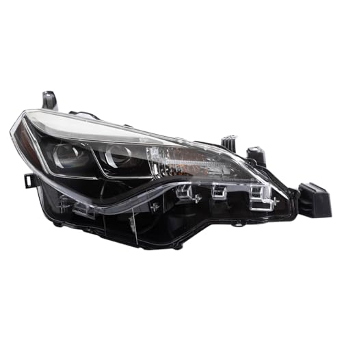 Image of TRQ Passenger Side Headlight Assembly Compatible with 2017-2019 Toyota Corolla SE XLE XSE TO2503250