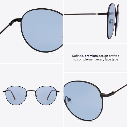 Image of Vincent Chase By Lenskart | Full Rim Round | Polarized Stylish Sunglasses | 100% UV Protected | For Men & Women