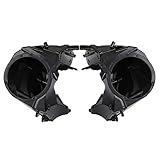 XMT-MOTO Inner Fairing Speakers fits for Harley Davidson Road Glide FLTRX Special FLTRXS CVO Road Glide FLTRXSE 2015-2023,Made of ABS Plastic,Unpainted Black