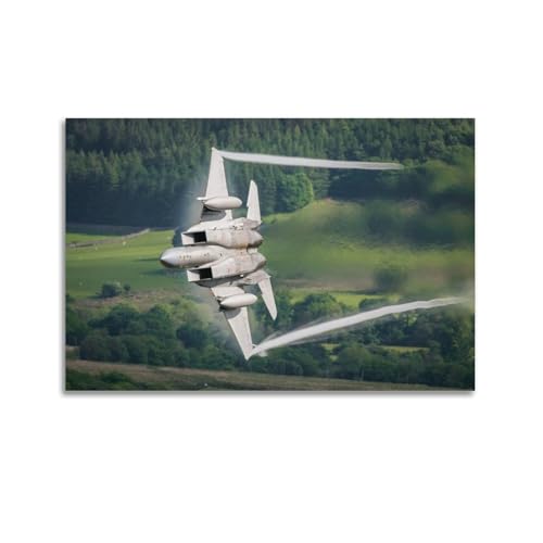 F-15 Eagle affiche avion de chasse pour remplacer vos posters en papier froissés