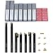 21 PCS Kit,Indexable Lathe Turning Tool,1/2