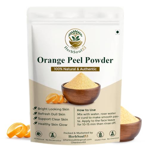 Image of Pure Orange Peel Powder (100Gram) Face Pack Santra Chilka Powder