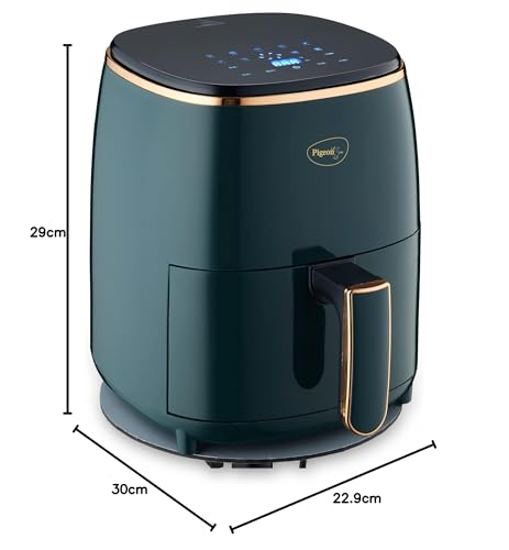Pigeon Healthifry Digital Air Fryer, 360° High Speed Air Circulation Technology 1200 W with Non-Stick 4.2 L Basket 9 41GMkkW12GL