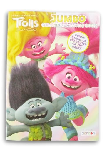 Trolls Band Together Coloring and Activity Book with Stand-Up Character on Back - 64 Pages