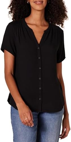 Amazon Essentials Women’s Short-Sleeve Woven Blouse