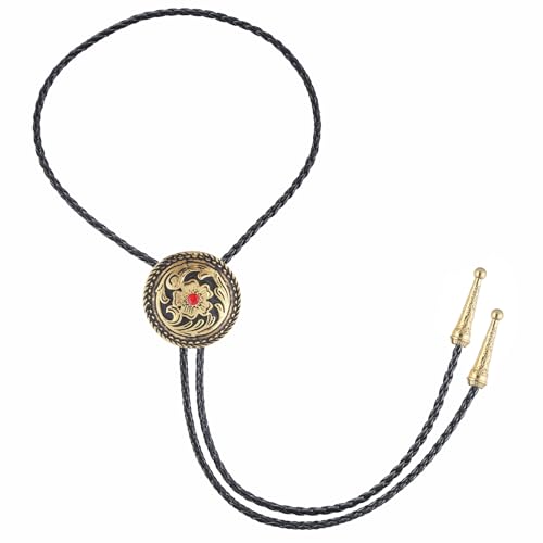 Image of Jeilwiy Bolo Tie for Men, Western Bolero Tie Cowboy Ties Native American Cowgirl Bolo Tie Accessories for Men Women
