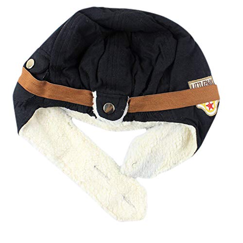 Peicees KB069 Vintage Aviator Hat Kids Trapper Hat Fleece Warm Trooper Pilot Cap thumb #3