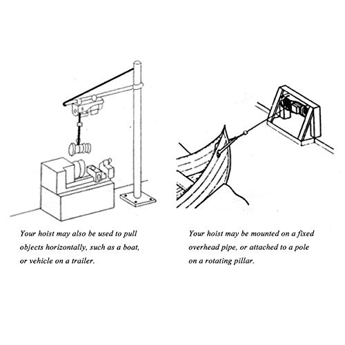 Partsam 1100 lbs Lift Electric Hoist Crane Remote Control Power System, Zinc-Plated Steel Wire Overhead Crane Garage Ceiling Pulley Winch w/Premium Straps (w/Emergency Stop Switch)